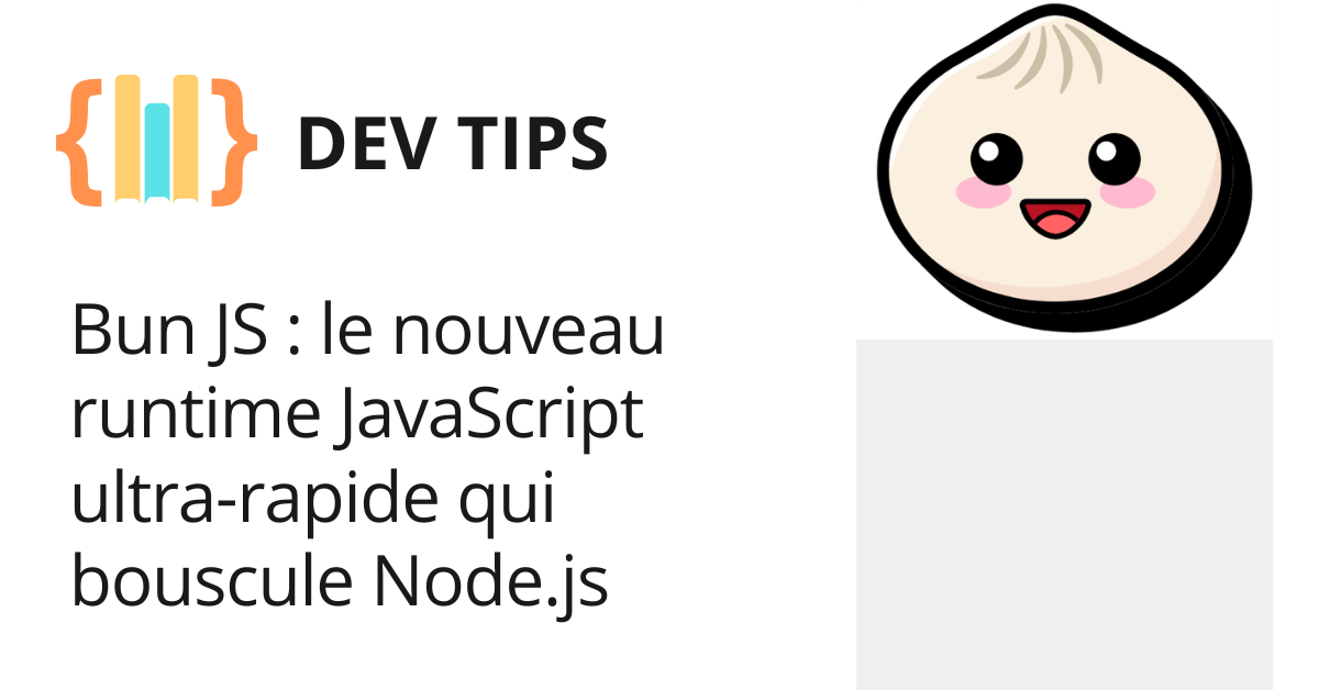 Image illustrant l'article bun js